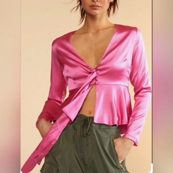 Cynthia Rowley Silk Jula Blouse - Picture 1 of 9